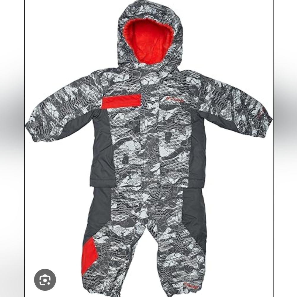 Columbia Kids Jacket & Coat - Gray and Red